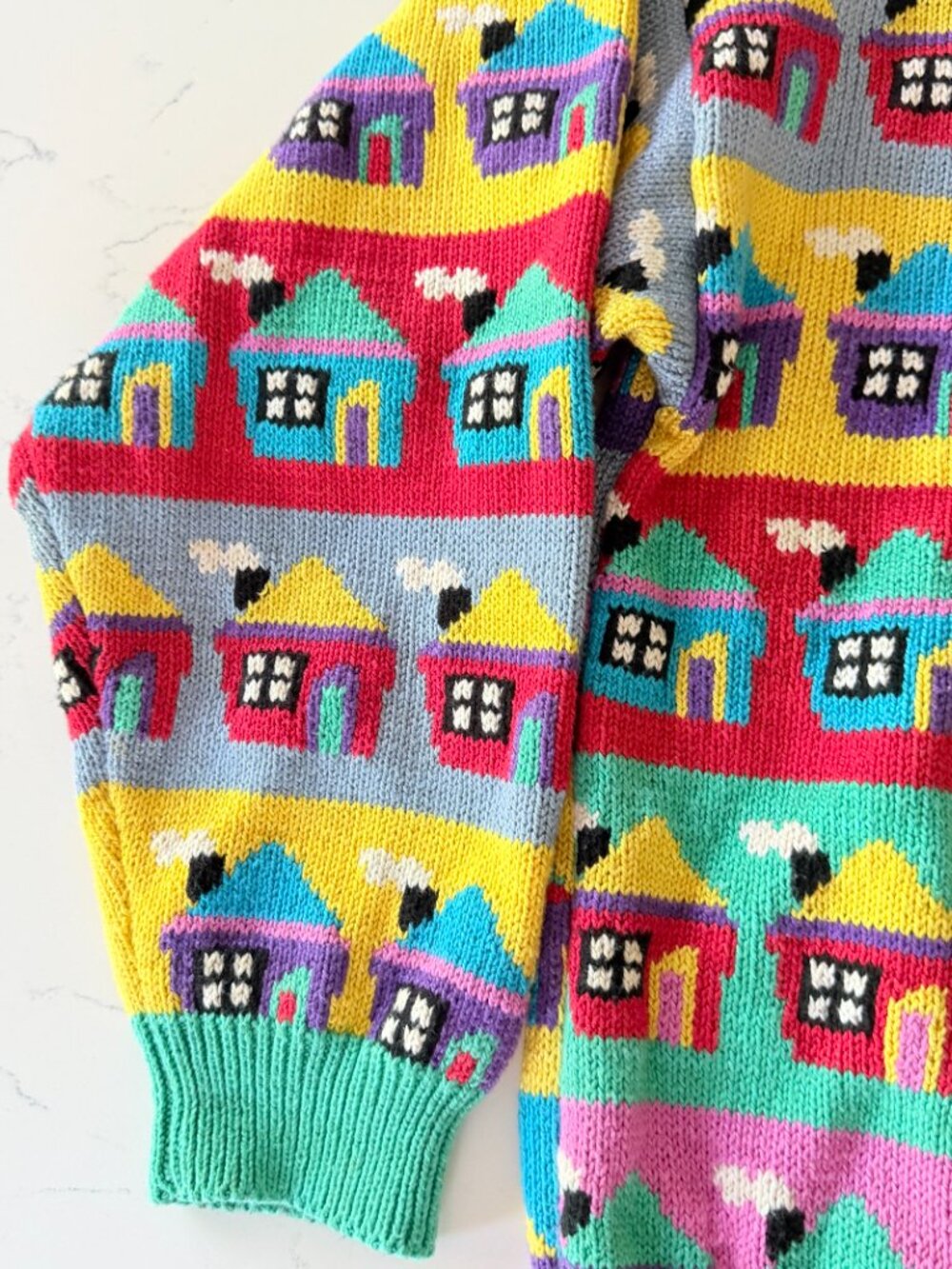 Vintage Christine Foley House Cardigan Cottagecore Sweater Sz 2 Hong Kong - Picture 3 of 11